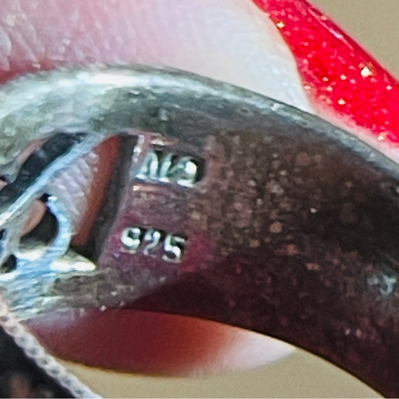 💕Hand Crafted 925 Silver Filigree Cigar Band Pinkie Ring! - Picture 2 of 10